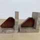 Pair of greenhouses geometric marble books art deco