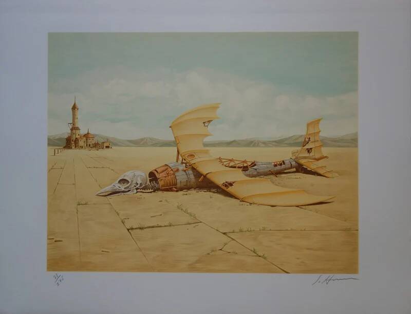 Judson HUSS : Dead Zeppelin, lithographie originale signée