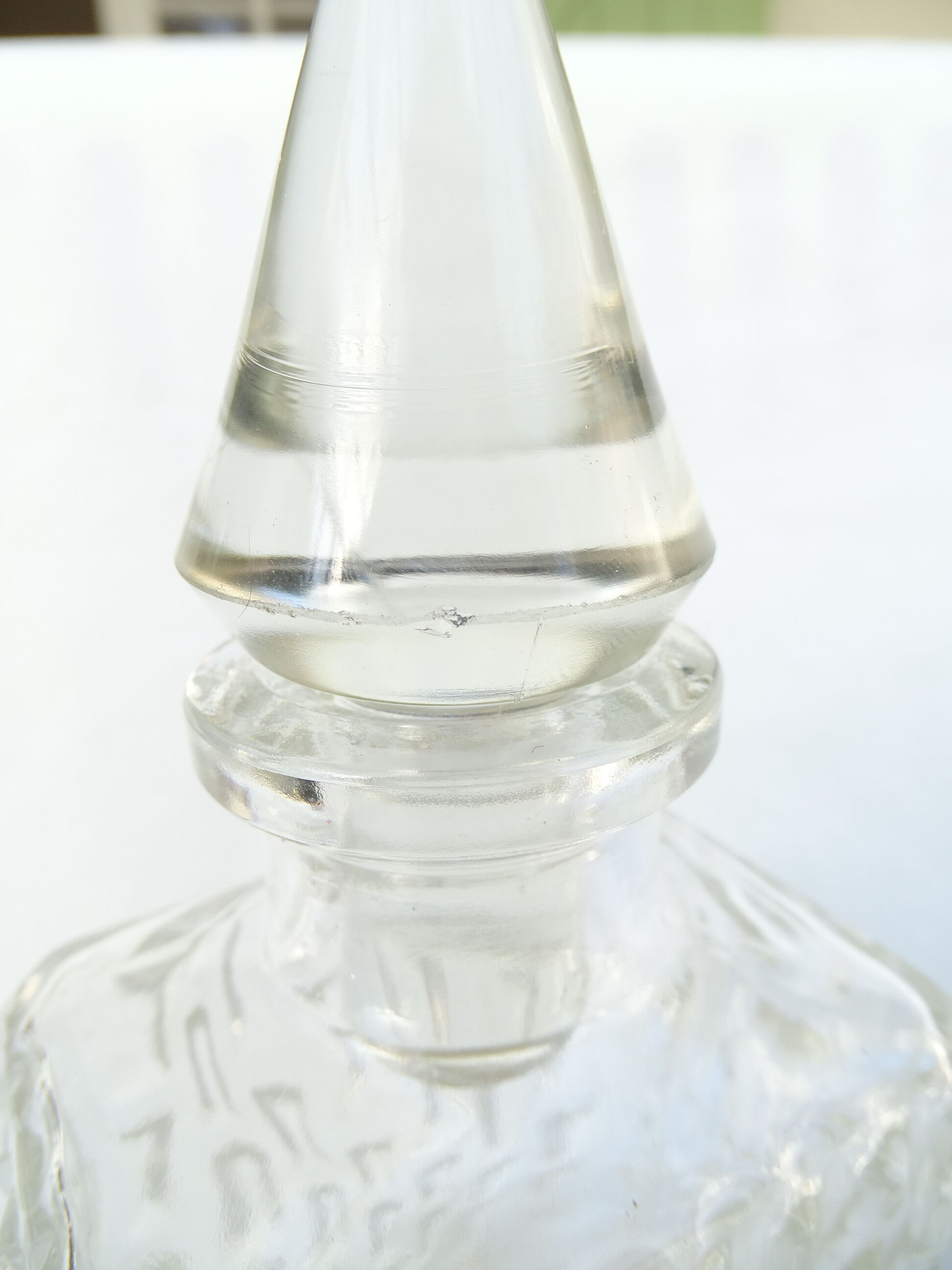 Vintage glass carafe