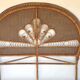 Vintage rattan bed head