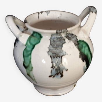 Vase cruche poterie d'art signée