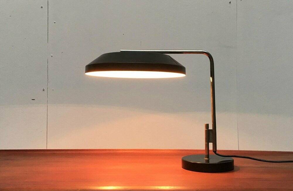 Mid-century minimalist swivel table lamp, 1960s
