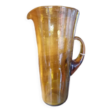 Blown glass pitcher