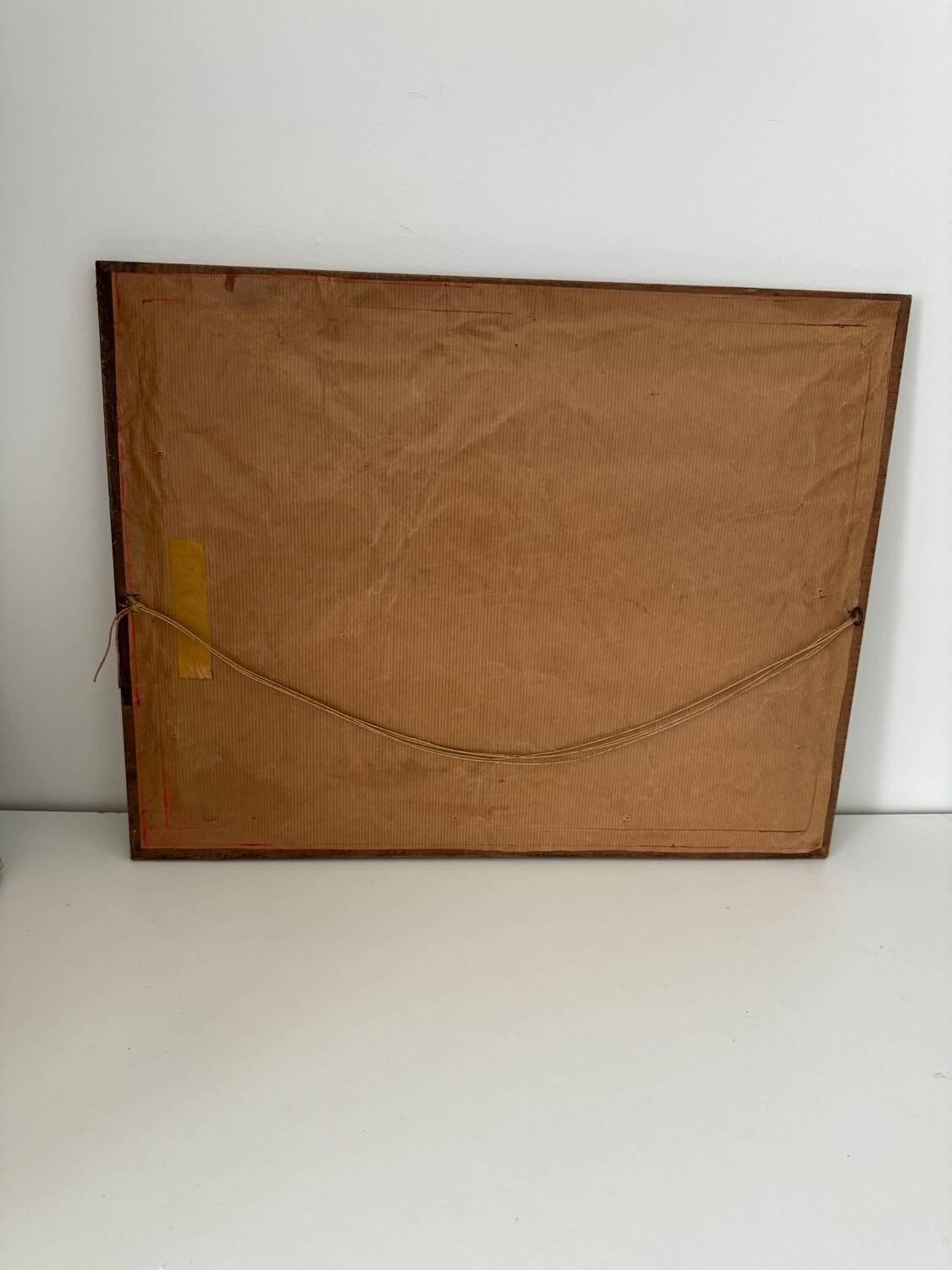 Vintage art deco / art nouveau wooden mirror