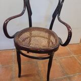 Fauteuil de bistrot Hoffman en bois courbé