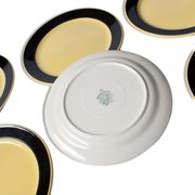 6 plates-black and yellow dessert Villeroy & Boch