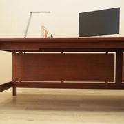 Teak desk by Jensen & Valeur for Munch, Denmark, 1960s.