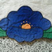 Vintage oval placemat 35x49