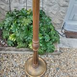 Gilded wooden floor lamp