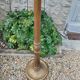 Gilded wooden floor lamp