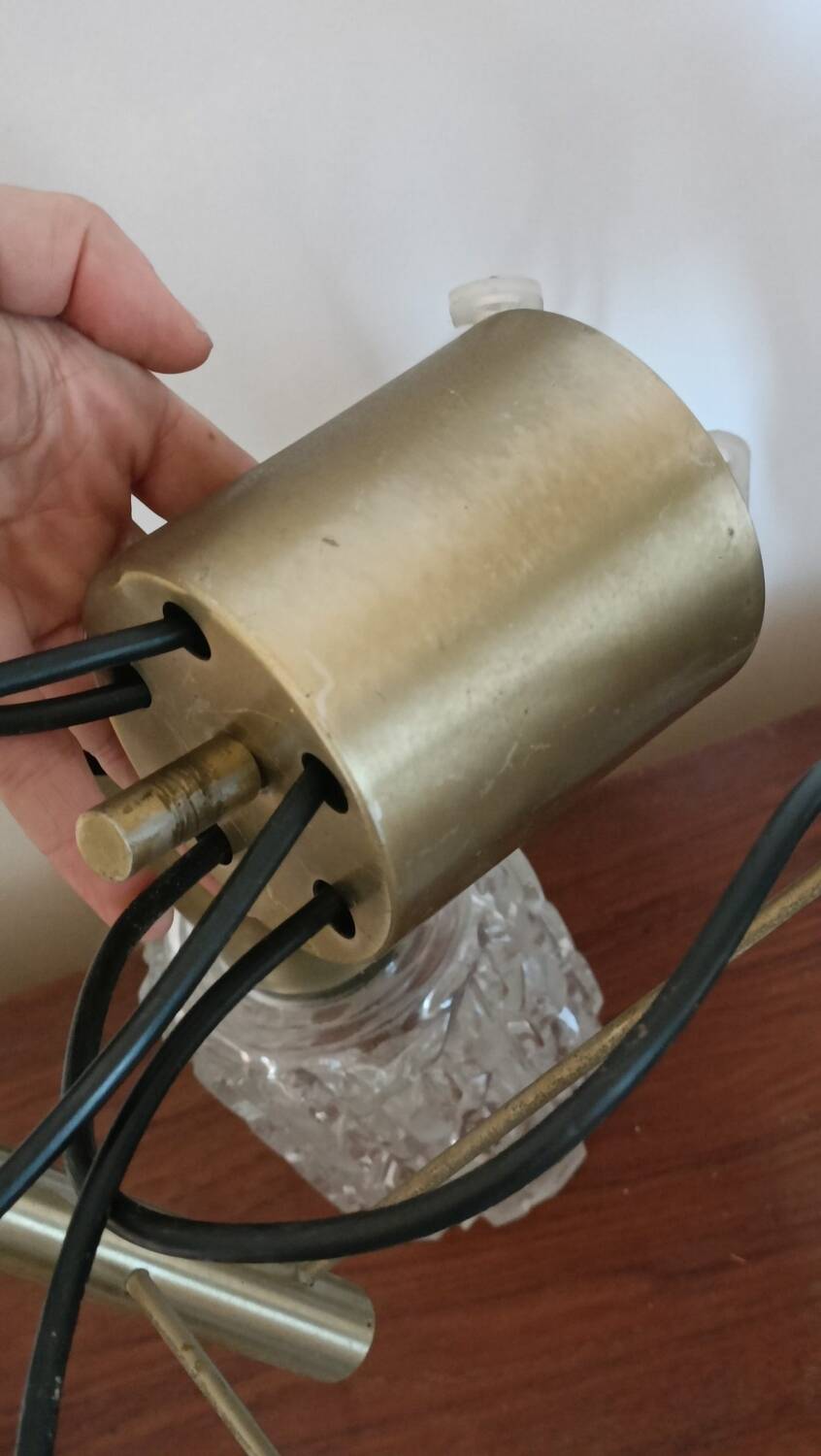 5-light gold waterfall chandelier