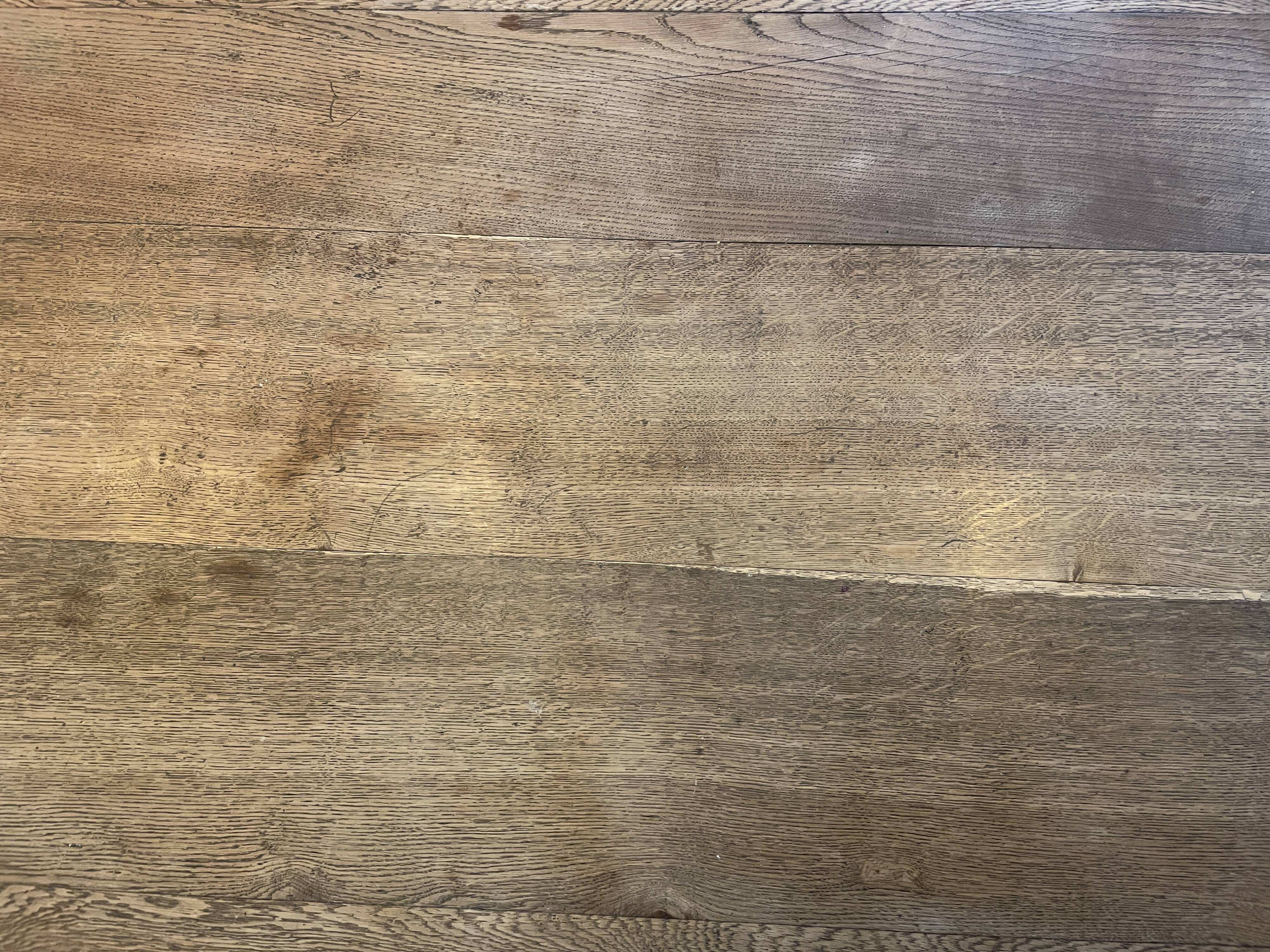 Antique solid oak dining table