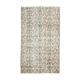 Oriental handmade wool 1970s beige carpet 137 cm x 240 cm