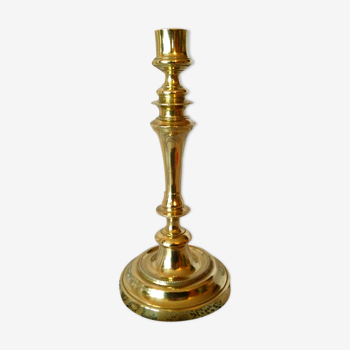 Former gilded bronze torch candlestick 706G