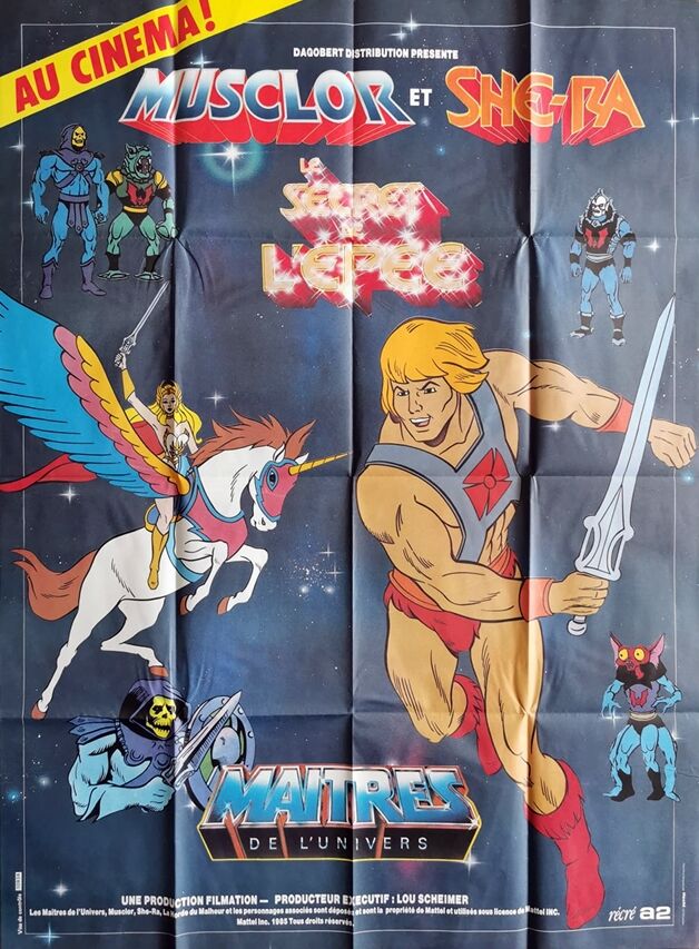 original poster 1985 Musclor and She-Ra the masters of the universe