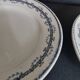 Pair of Gien iron earthenware dessert plates with Austerlitz decor