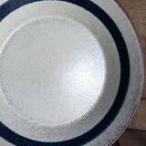 6 ceramic deep plates from the 1960s by MBFA Pornic, model Gobi.