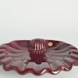 Art Deco Merlot Red Ceramic Vide-Poche by Gabriel Keramik, Sweden 1960s