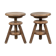 Set of 2 wooden stools