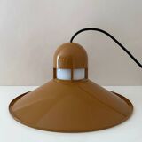 Pair of Industrial hanging lamps by Glashütte Limburg, factory lamp, loft, 1960s modernist, set of 2