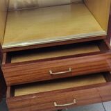 Vintage varnished wooden sideboard