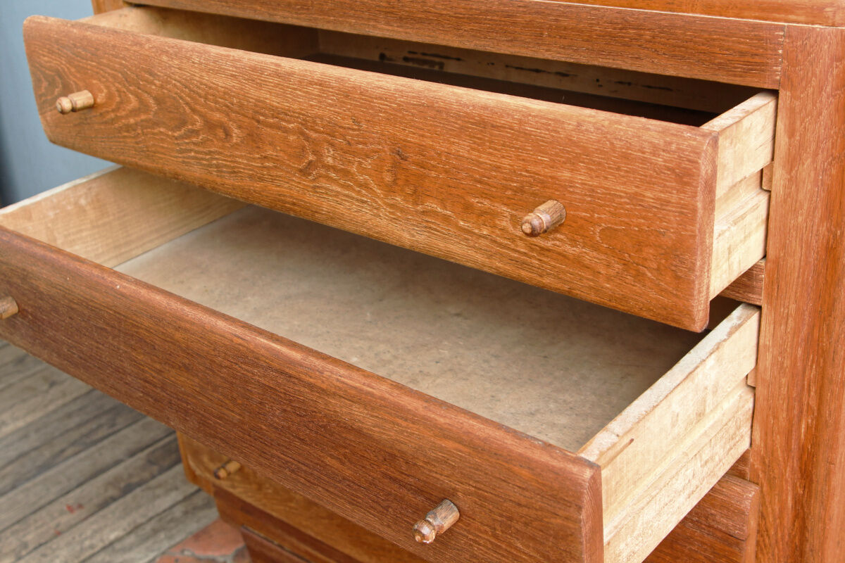 Chest of drawers light oak, 50s