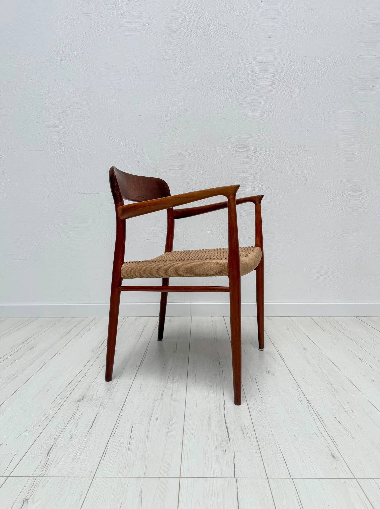 1960s vintage Danish teak dining armchair model 56 by Niels Otto Møller