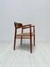 1960s vintage Danish teak dining armchair model 56 by Niels Otto Møller