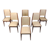 6 chaises italiennes, années 1950