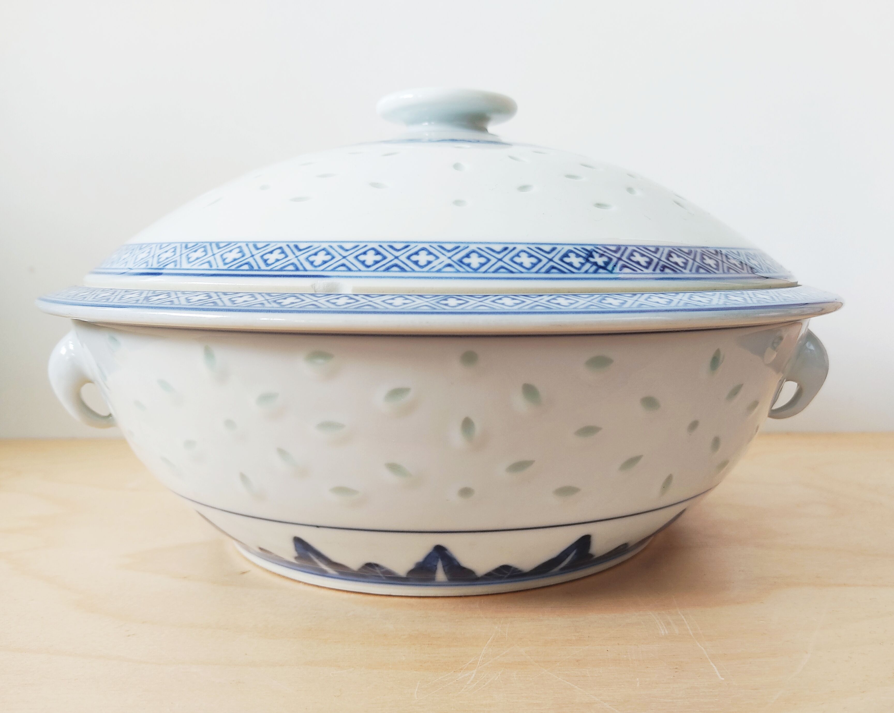 Soupière décor grains de riz Chine