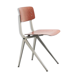 Marko S201 "Spinstoel" Oak / White Chair