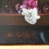 "still life with white pitcher" original acrylic on canvas