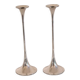 Pair of vintage metal candle holders 1970