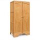 Parisian Art Deco wardrobe, renovated with raw wood.