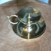 Candle holder rat of the cellar brass candle holder