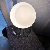 Vintage space-age lamp with mesh base