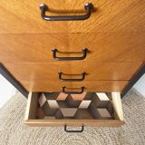 Vintage chiffonier chest of drawers 1950/1960 5 drawers