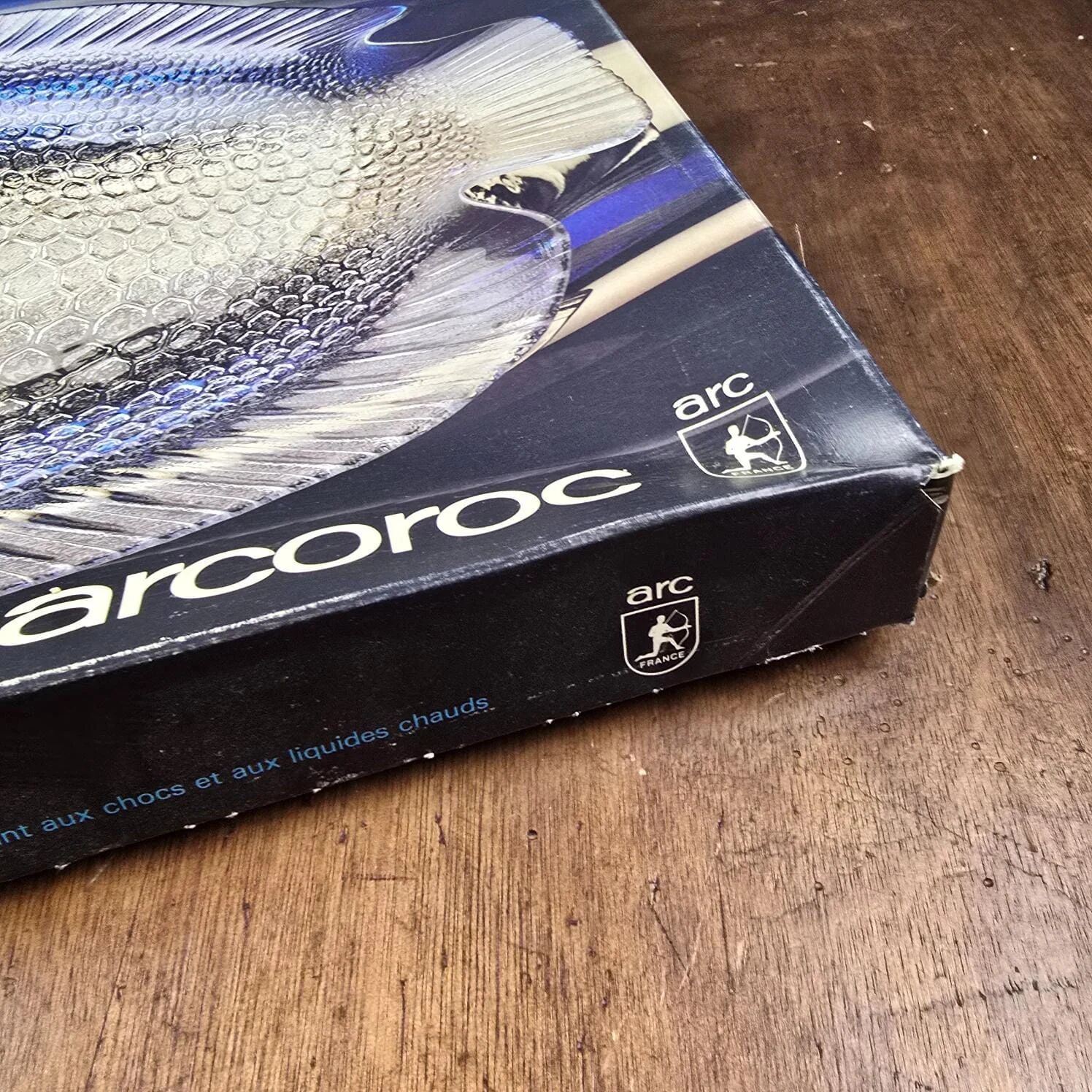 Large fish plate arcoroc vintage haribo – original box
