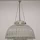 XL dome suspension in blown glass, Italy circa 1960