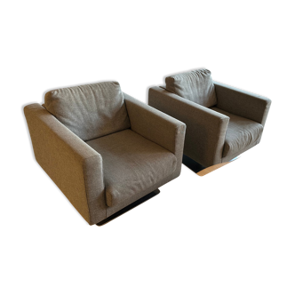 Pair armchairs Vitra Park Swivel Jasper Morrison