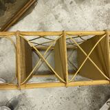 Rattan bookcase shelf