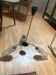 Vintage 3-globe chandelier.