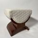 Art Deco Stool in Rosewood Veneer, France, 1930s