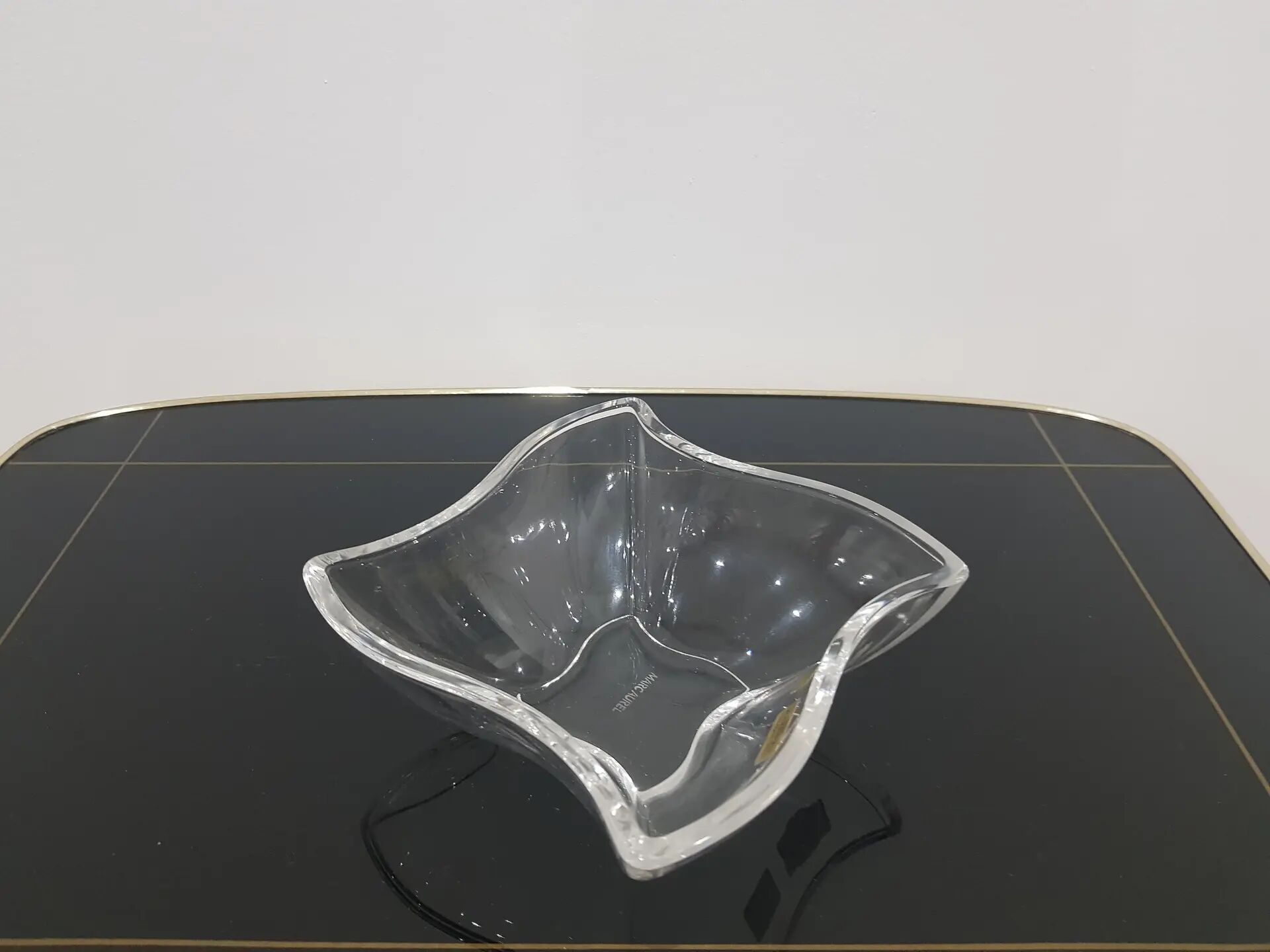 Bowl Marc Aurel, transparent crystal, Germany, 1980s.
