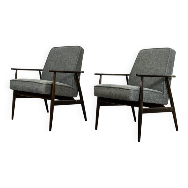 Fauteuils vintage conçus par H. Lis, Pologne, années 1960, ensemble de 2 — Beyit