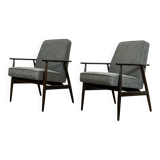 Vintage Armchairs Designed By H. Lis, Poland, 1960's, Set Of 2