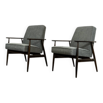 Vintage Armchairs Designed By H. Lis, Poland, 1960's, Set Of 2