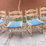 Chairs (x6) Guillerme & Chambron mod. “Lorraine”