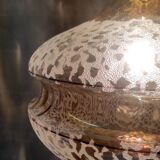 Suspension en verre style scandinave - années 60/70