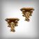 Paire de consoles d’applique en bois doré – fin XIXe